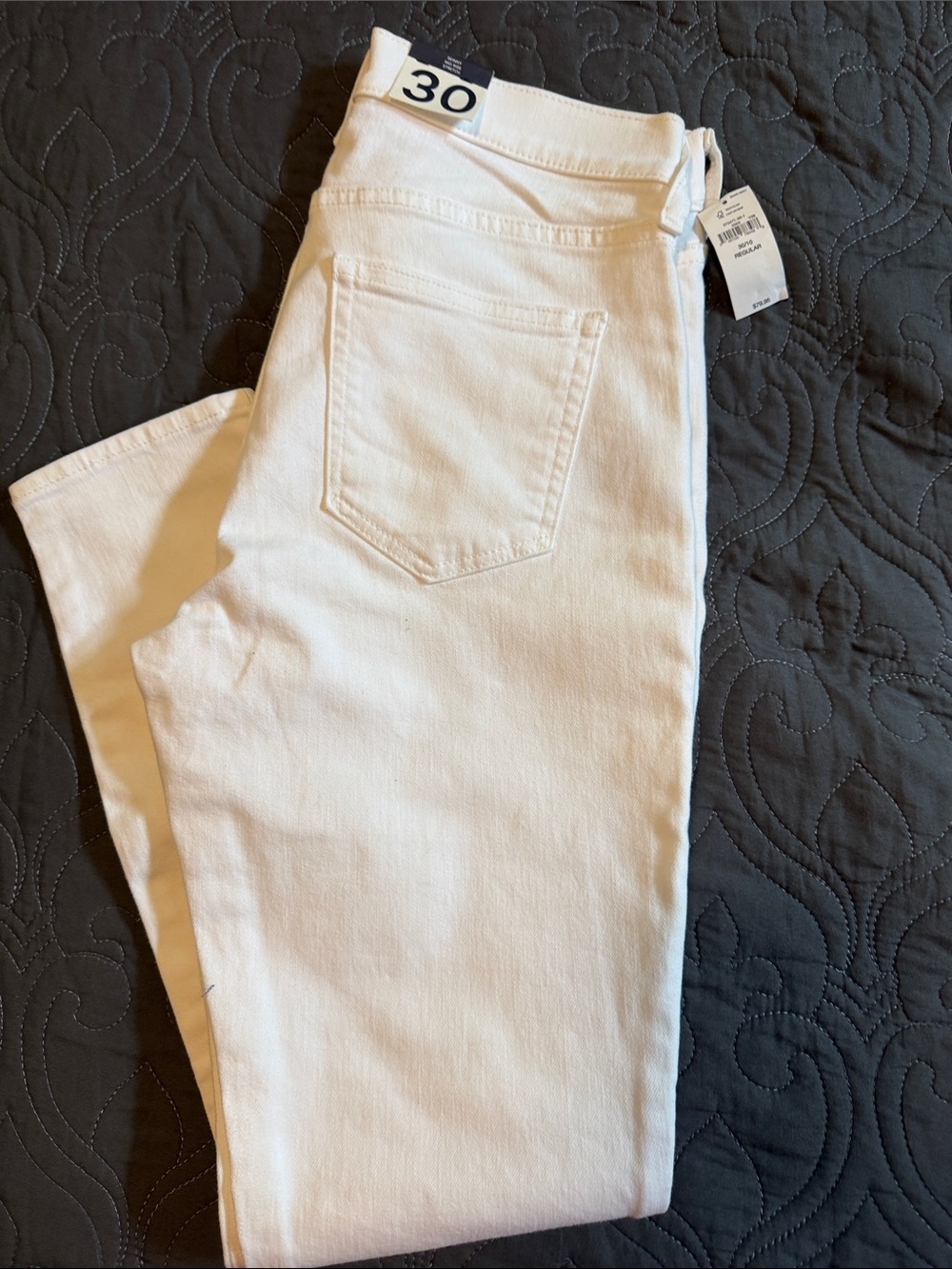 Gap White Women's True Skinny Mid Rise Jeans - Size 30 NWT